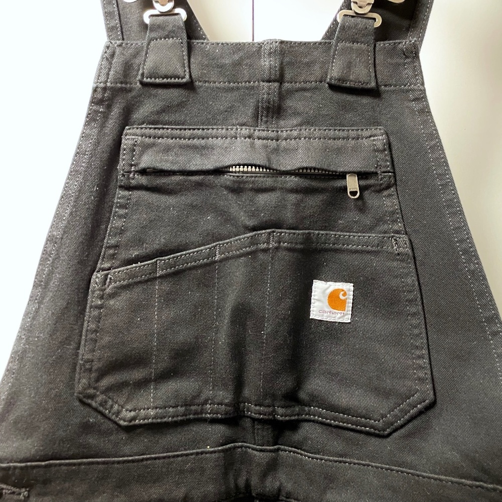 Carhartt Flex Relaxed Fit Twill Overall XS Short Black